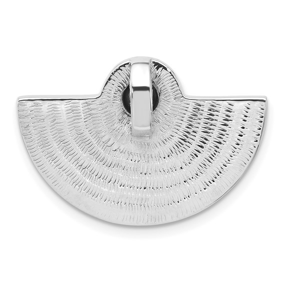 Sterling Silver Polished Multi-color Mother of Pearl Slide