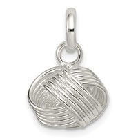 Sterling Silver Love Knot Small Pendant view 3