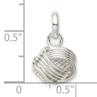 Sterling Silver Love Knot Small Pendant view 4