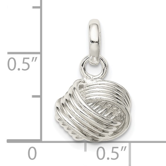 Sterling Silver Love Knot Pendants
