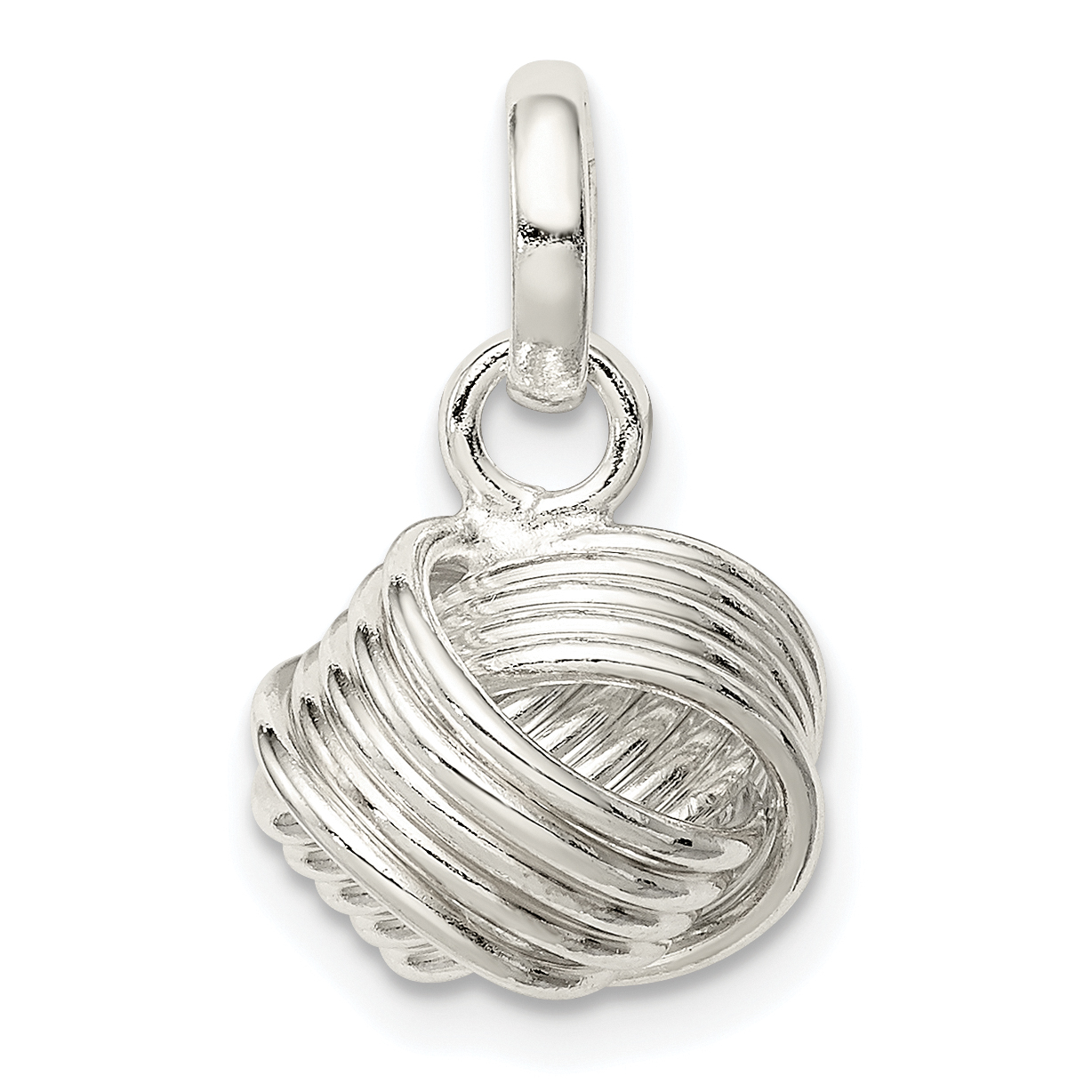 Sterling Silver Love Knot Small Pendant (QP5153)