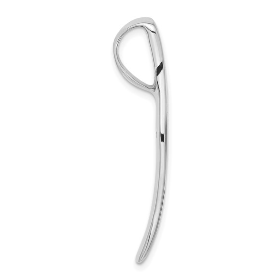 Sterling Silver Pink Mother of Pearl Wavy Pendant