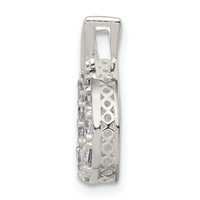 Sterling Silver Vibrant Moving CZ Pendant view 2