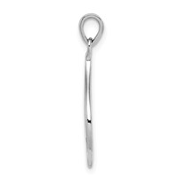 Sterling Silver Rhodium-plated Om Pendant view 2