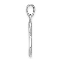 Sterling Silver Rhodium-plated & Gold-tone Cross Infinity Pendant view 2