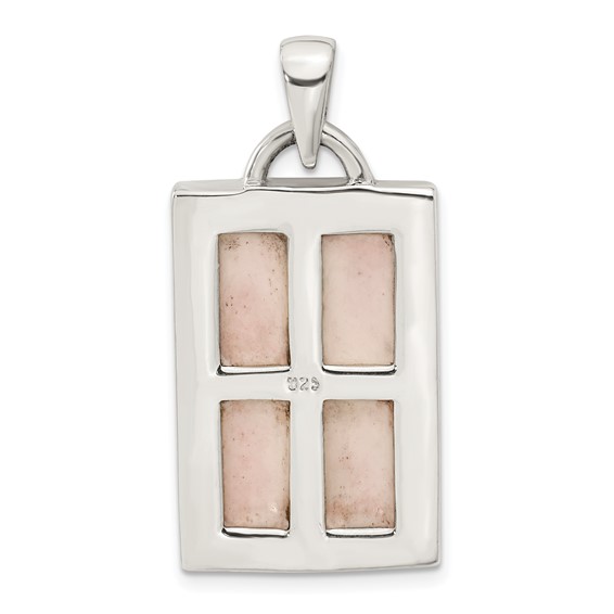 Sterling Silver Pink Mother of Pearl Pendant
