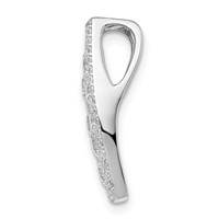 Sterling Silver Rhodium-plated Cluster CZ -Fits Up to 3mm Cubetto- Slide view 2