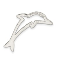 Sterling Silver Dolphin Chain Slide view 3