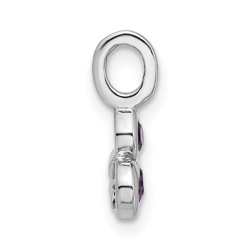 Sterling Silver Rhodium-plated Amethyst Pendant (QP5864AM)