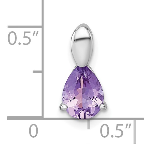 Sterling Silver Tear Drop Gemstone Chain Slide