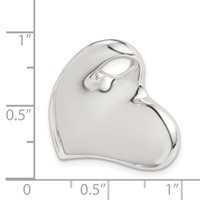 Sterling Silver Heart Pendant view 3