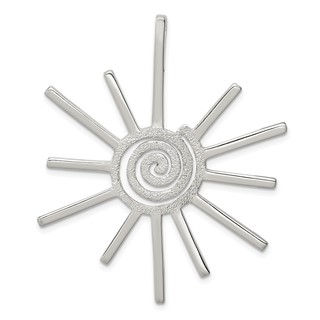 Sterling Silver Fancy Sun Pendant