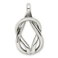 Sterling Silver Polished Fancy Knot -Fits Up to 6mm Cubetto- Slide view 4