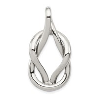 Sterling Silver Polished Fancy Knot -Fits Up to 6mm Cubetto- Slide view 1