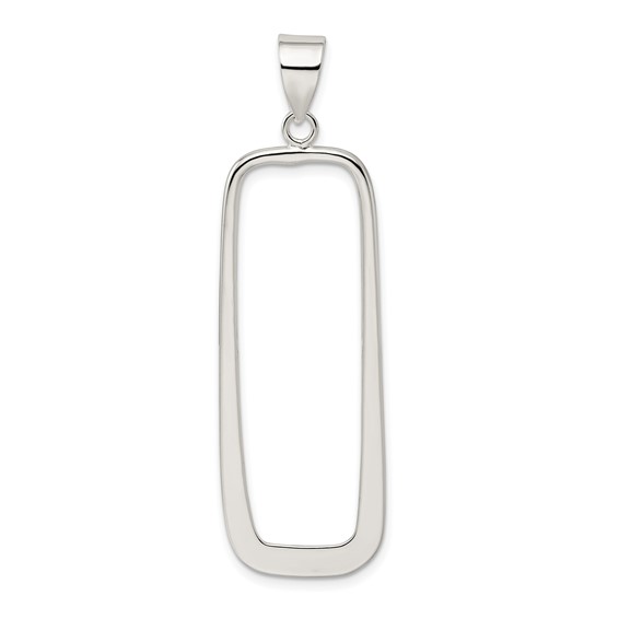 Sterling Silver Rectangle Pendant