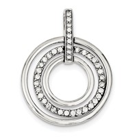 Sterling Silver CZ Fancy Pendant view 1