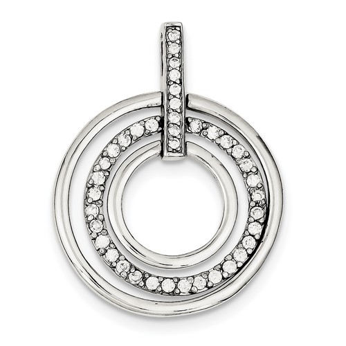 Sterling Silver CZ Fancy Pendant