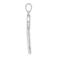 Sterling Silver CZ Key Pendant view 2