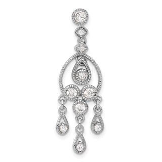 Sterling Silver CZ Chandelier Pendant