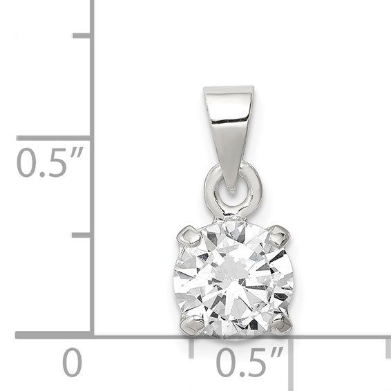Sterling Silver CZ Pendant