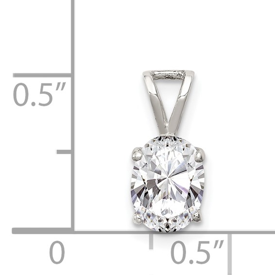 Sterling Silver CZ Pendant