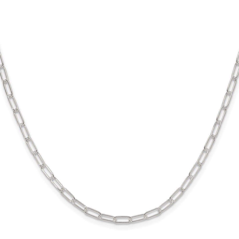 Sterling Silver Polished 2.9mm Paperclip Chain (QPCL060-24)