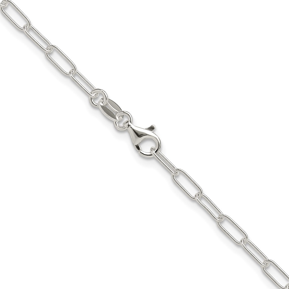 Sterling Silver Polished 2.9mm Paperclip Chain (QPCL060-24)