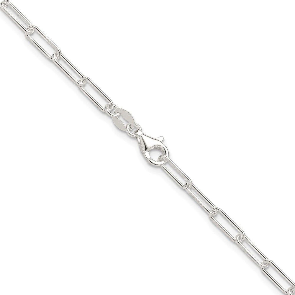 Sterling Silver Polished 3.15mm Paperclip Chain (QPCL080-24)