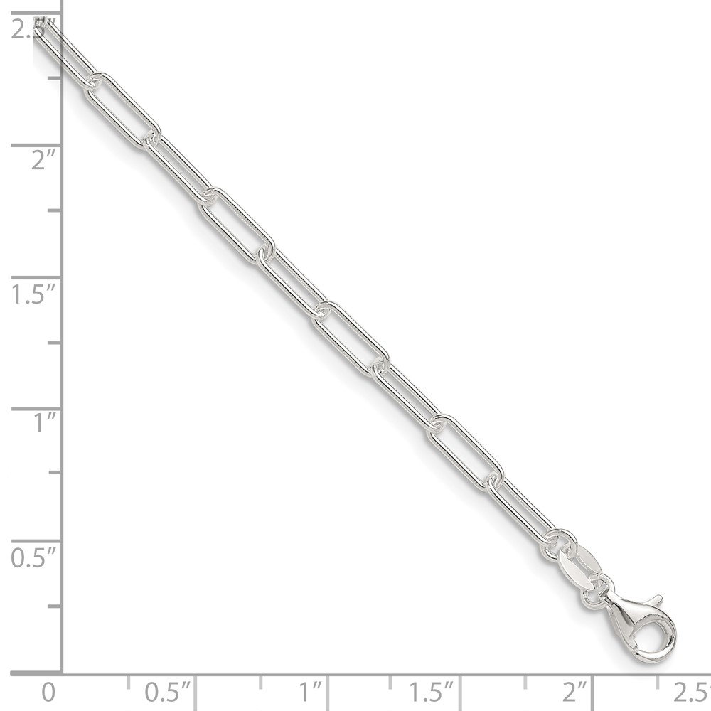 Sterling Silver Polished 3.15mm Paperclip Chain (QPCL080-7)