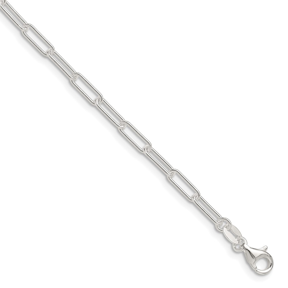 Sterling Silver Polished 3.15mm Paperclip Chain (QPCL080-7)
