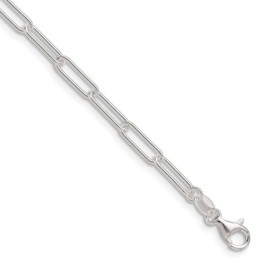 Sterling Silver Polished 3.5mm Paperclip Chain (QPCL100-16)