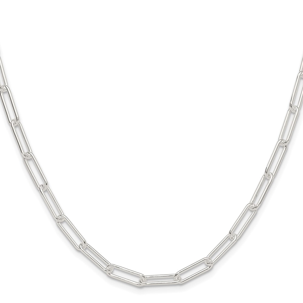 Sterling Silver Polished 4.5mm Paperclip Chain (QPCL120-20)