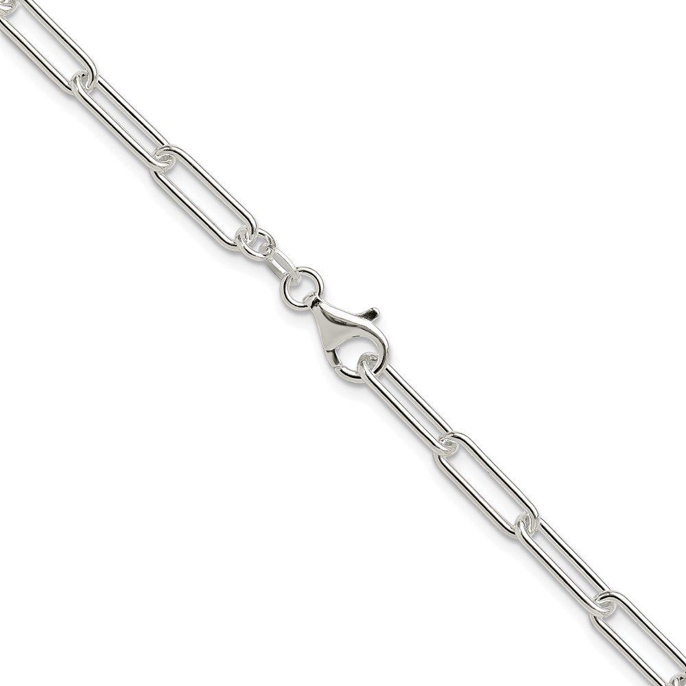 Sterling Silver Polished 4.5mm Paperclip Chain (QPCL120-20)