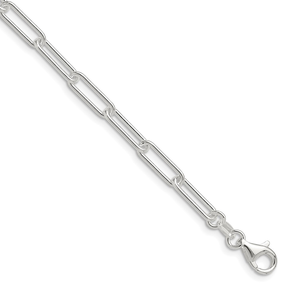 Sterling Silver Polished 4.5mm Paperclip Chain (QPCL120-8)