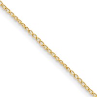 Sterling Silver Flash Gold-plated Curb Chain view 1