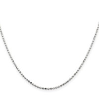 Sterling Silver 1.5mm Fancy Beaded Chain view 2