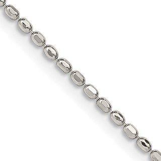 Sterling Silver Fancy Beaded Chain