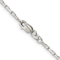 Sterling Silver 1.65mm Elongated Box Chain view 3