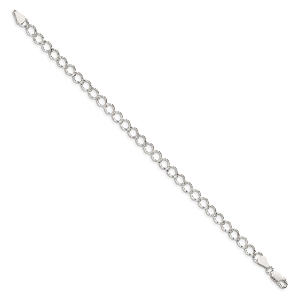 Sterling Silver 5.75mm Fancy Open Curb Chain (QPE14-7)
