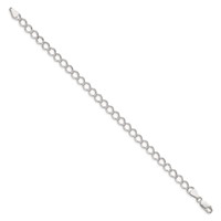 Sterling Silver 5.75mm Fancy Open Curb Chain view 2