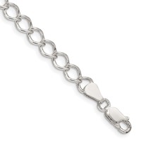 Sterling Silver 5.75mm Fancy Open Curb Chain view 1