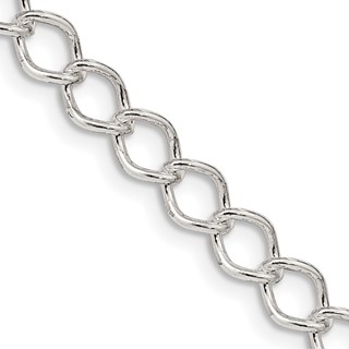 Sterling Silver Fancy Open Curb Chain