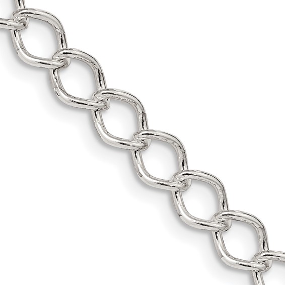 Sterling Silver Fancy Open Curb Chain
