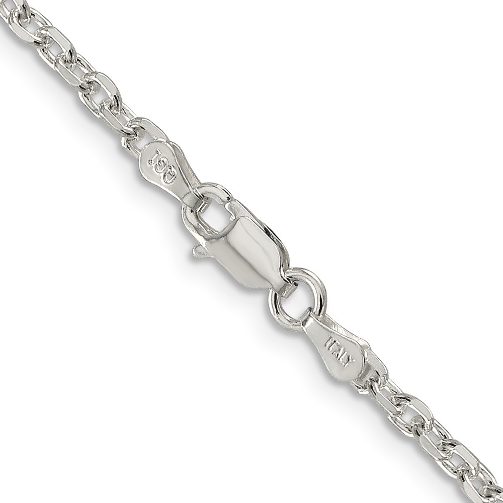 Sterling Silver 2.75mm Diamond-cut Forzantine Cable Chain (QPE15-30)