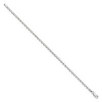 Sterling Silver 2.75mm Diamond-cut Forzantine Cable Chain view 2