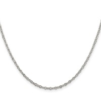 Sterling Silver 2.25mm Fancy Navette Link Chain view 2