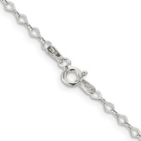 Sterling Silver 2.25mm Fancy Navette Link Chain view 3
