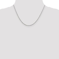 Sterling Silver 2.25mm Fancy Navette Link Chain view 4