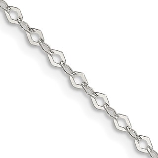 Sterling Silver Fancy Navette Link Chain