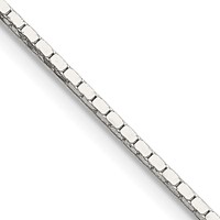Sterling Silver 1mm Mirror Box Chain view 1